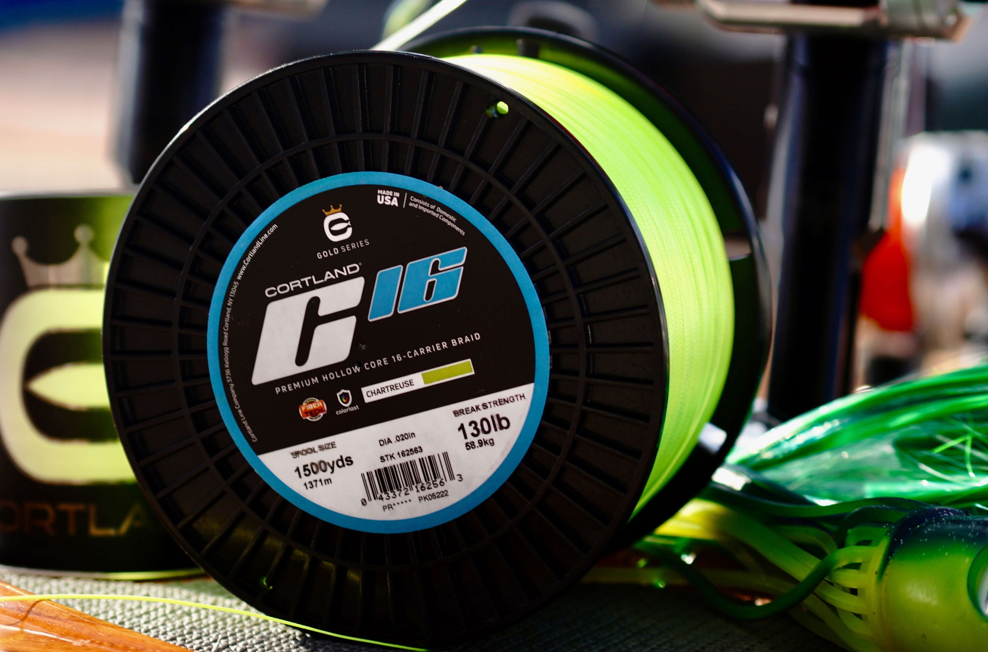 A large spool of C16 Chartreuse