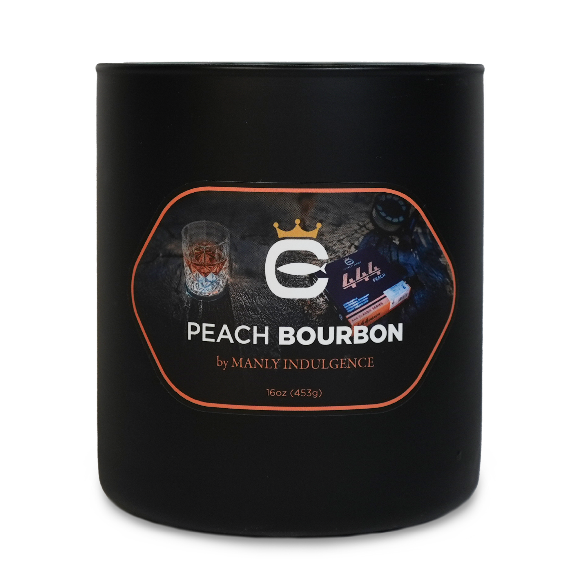 Peach &amp; Bourbon, 16oz, Two Wick - Cortland Line® x Manly Indulgence®