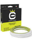 Cortland Indicator II Trout Series fishing line packaging with white and green line on a white background