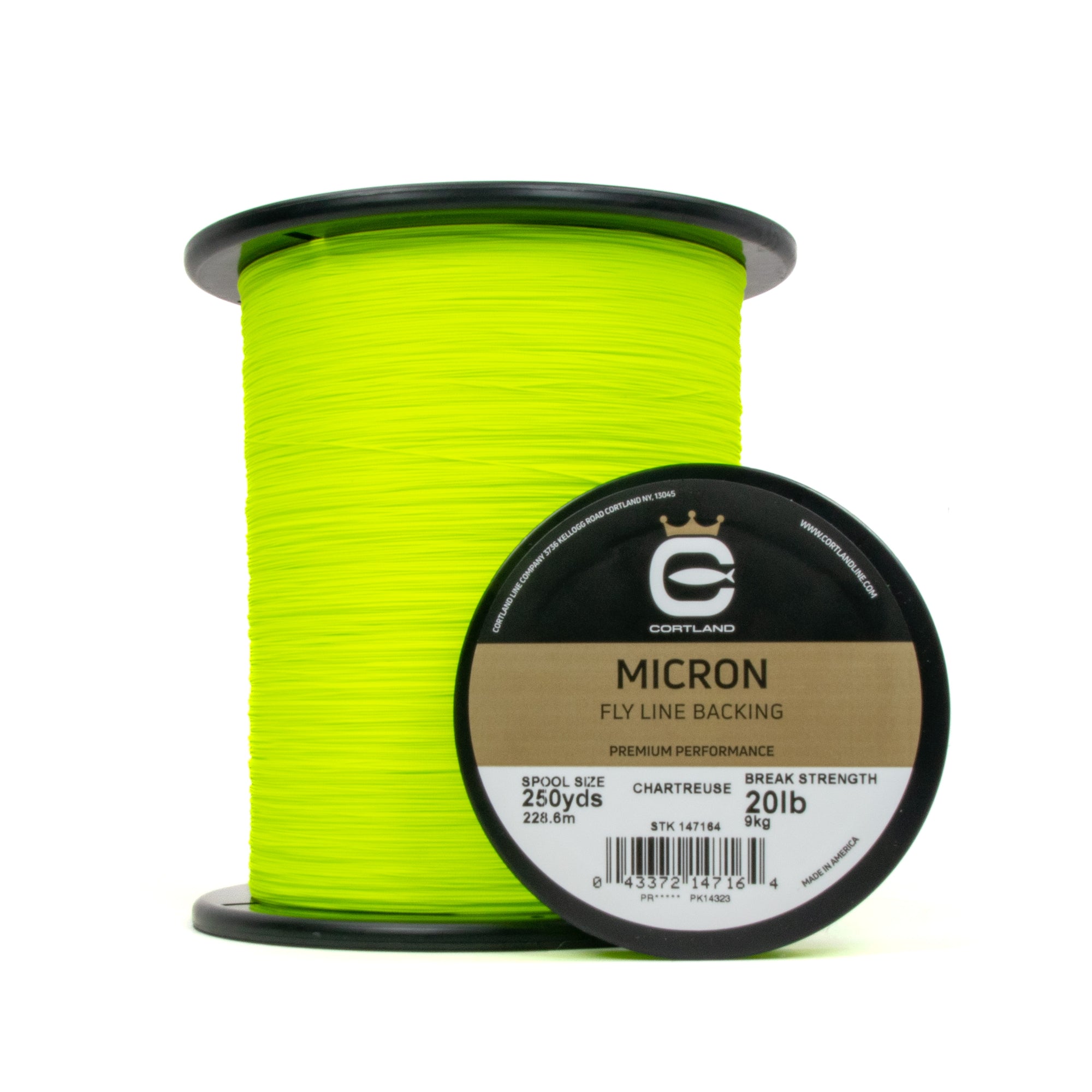 Micron Fly Line Backing - Chartreuse