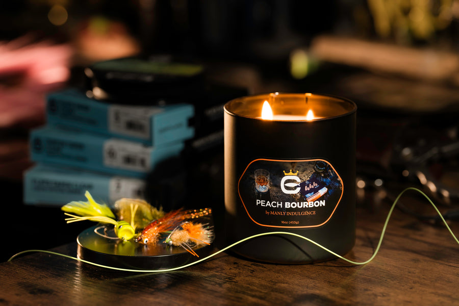Peach & Bourbon, 16oz, Two Wick Candle